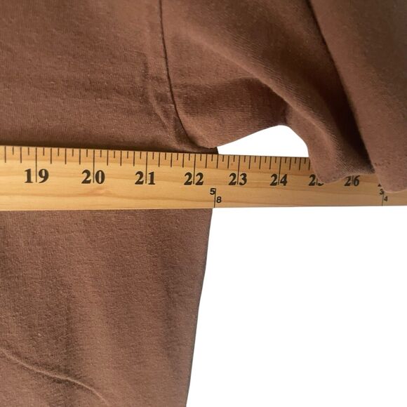 Alore USA Size XL Vintage 90s Native Eagle Feathers Brown‎ Short Sleeve T Shirt - Picture 6 of 7